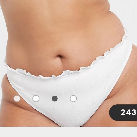 White ASOS bikini bottom. Size 16 - Picture 3 of 8